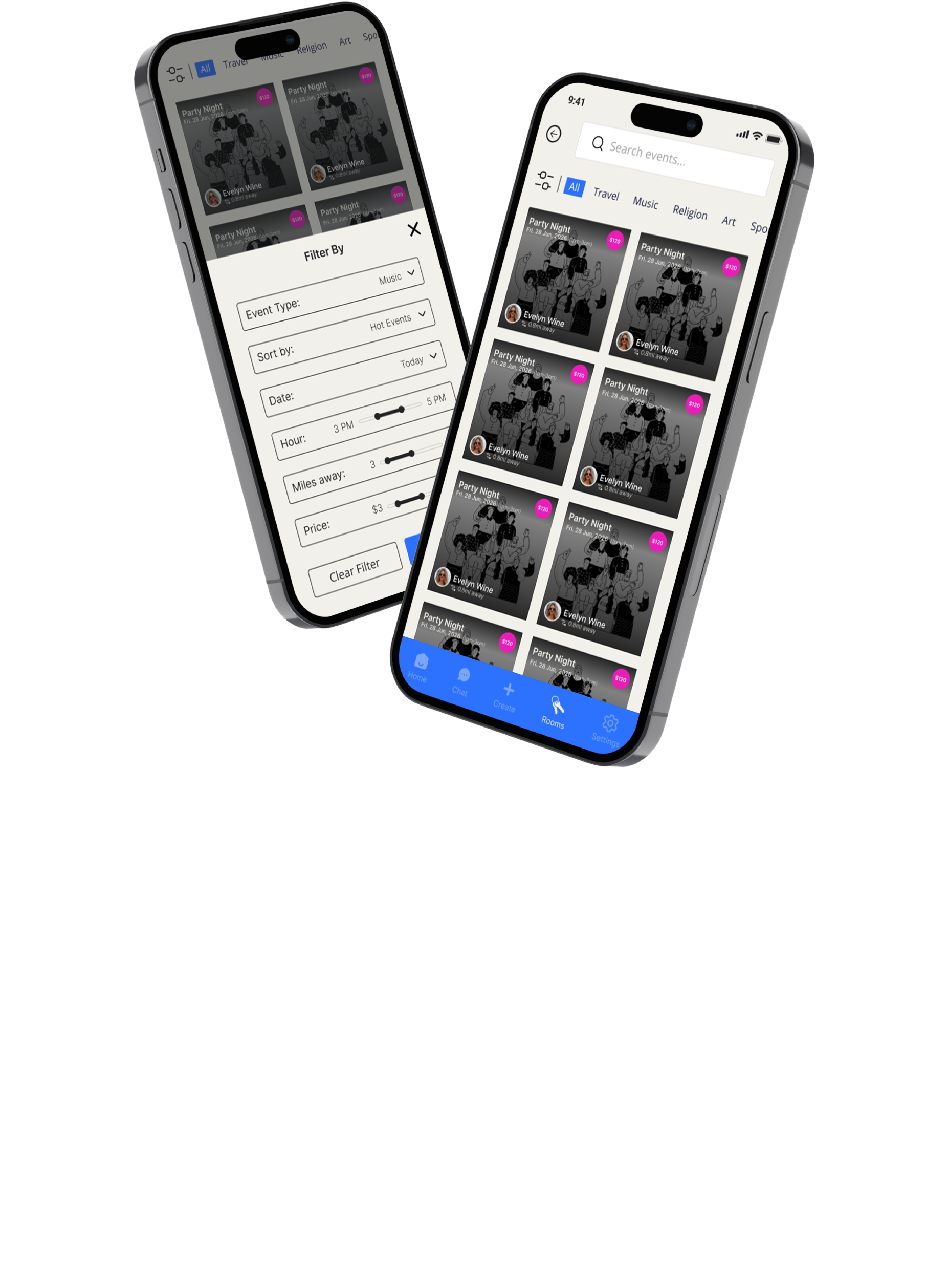 search and filter